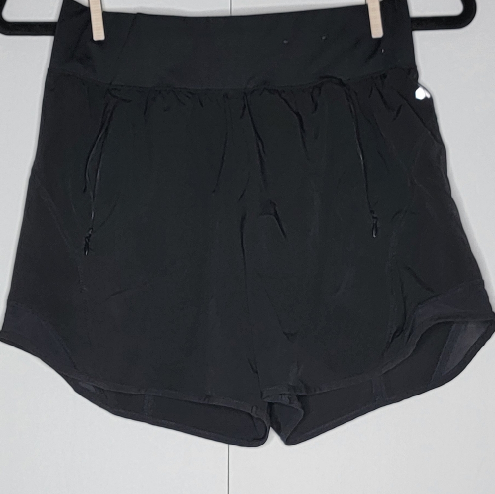 Tek Gear Black Athletic Running Shorts w/ Zip Pockets Size Small